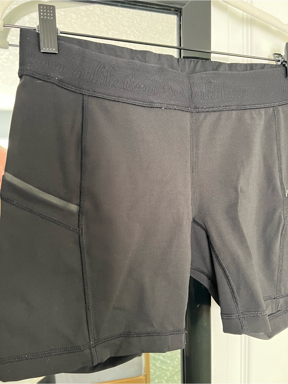 Lululemon Black Performance Stretch Shorts